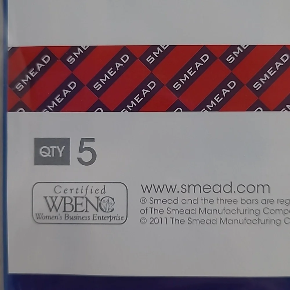 Smead Blue Poly Envelopes 1 1/4" Side Load 5 Pack Tear Water Resistant Flap Tie - Picture 5 of 7